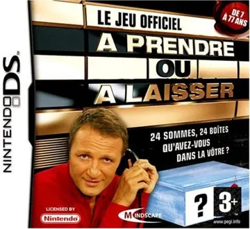 A Prendre ou a Laisser - Le Jeu Officiel (France) box cover front